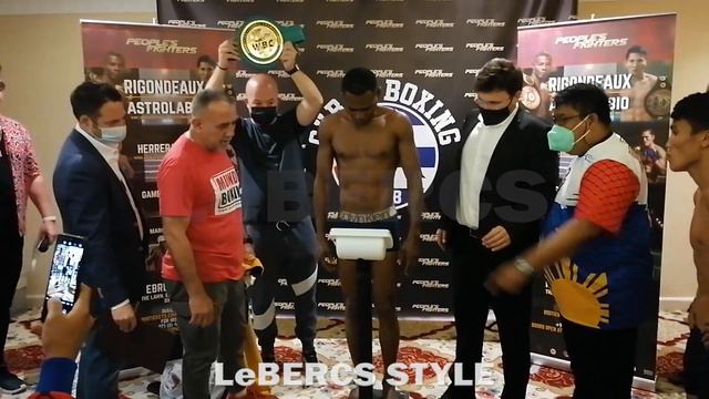 MABIGAT Si RIGO Astrolabio Vs Rigondeaux Official Weigh In