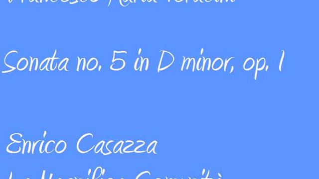 Francesco Maria Veracini   Sonata No  5 In D Minor, Op  1  Enric