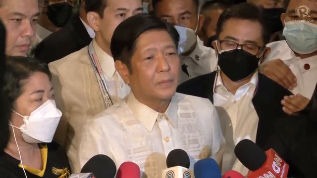 President-elect Ferdinand Marcos Jr. Speaks To Media After Proclamation