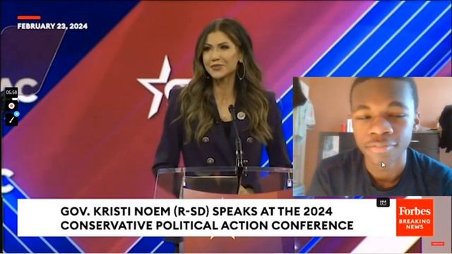 🔥 REACTION: Kristi Noem Throws Direct Insults At Biden And Harris During CPAC Speech! Watch Now!