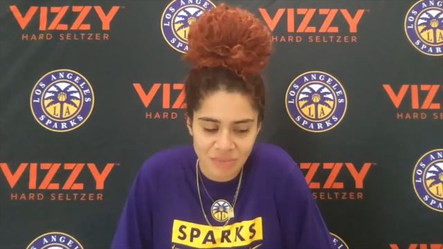 Amanda Zahui B LA Sparks Training Camp Interview