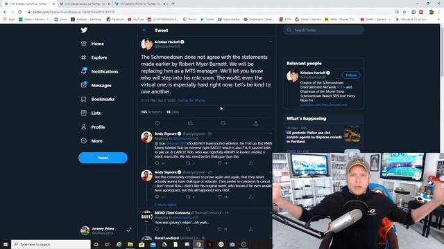 Left Wing Collider Mob Cancels A Good Man Over Wrong Opinions