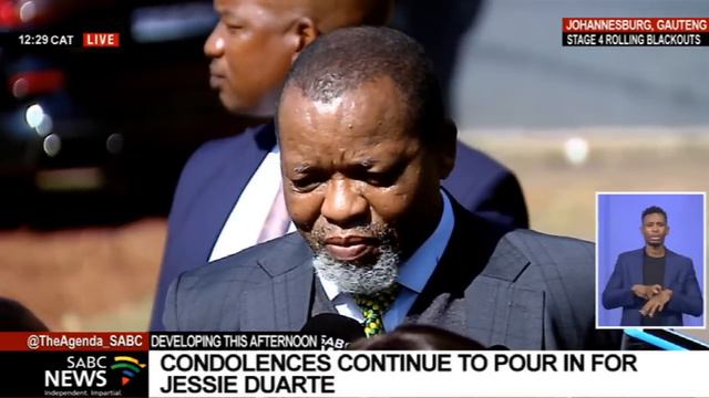 Jessie Duarte I Gwede Mantashe Pays Respects