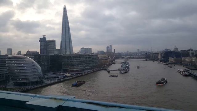 The Shard From Tower Bridge, January 2018.