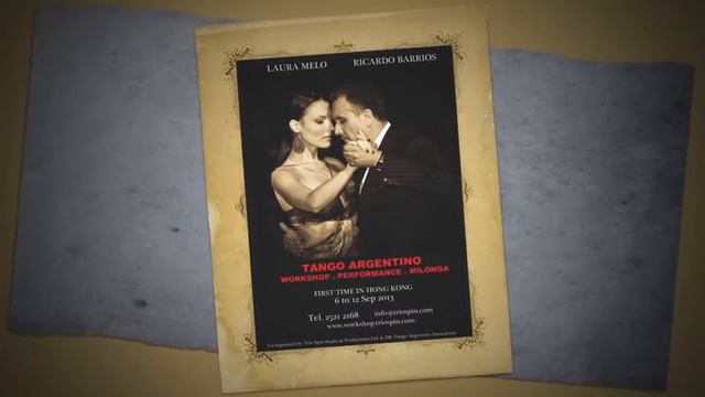 Ricardo Barrios & Laura Melo Is Coming To Hong Kong, Joining Trio Spin's Grand Milonga On 7 Sep 201