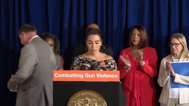 Acting Governor Sheila Oliver Signs Gun Safety Legislation