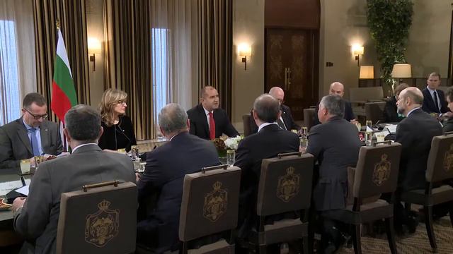 Queen Rania Of Jordan Attends Arrival Ceremony Of Bulgarian President Rumen Radev (rare Video)