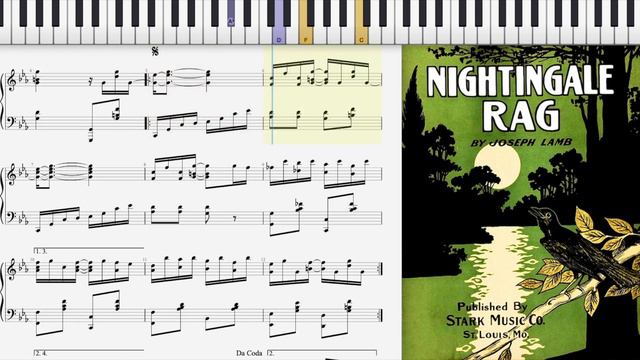 Ragtime Nightingale By Joseph Lamb (1915, Ragtime Piano)