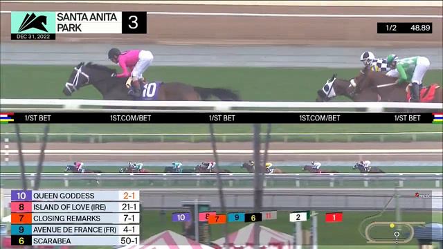 Santa Anita Park Carrera 3 (The Robert J. Frankel Gr.3) - 31 De Diciembre 2022