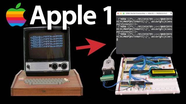 Running Apple 1 Software On A Breadboard Computer (Wozmon)