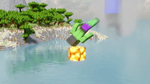 Hulk's First Day As A Superhero - MINECRAFT