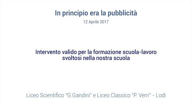 In Principio Era La Pubblicità