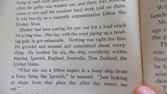 Reading STORMALONG Alan Villiers Ch 18-20