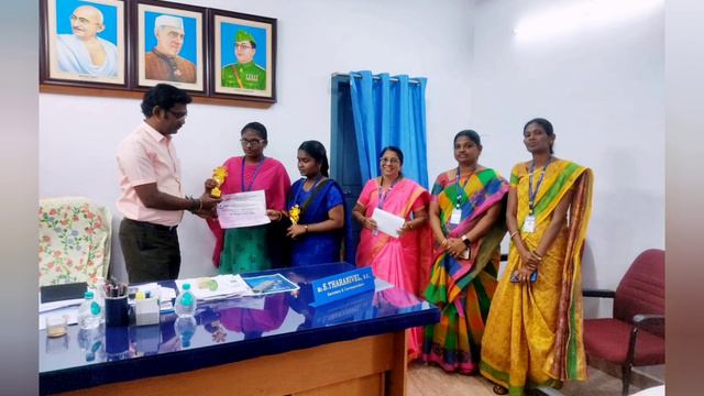 KCSKNC Students Won Magazine Template Design Held At Anna Adarsh College For Women  On 15.3.2024.