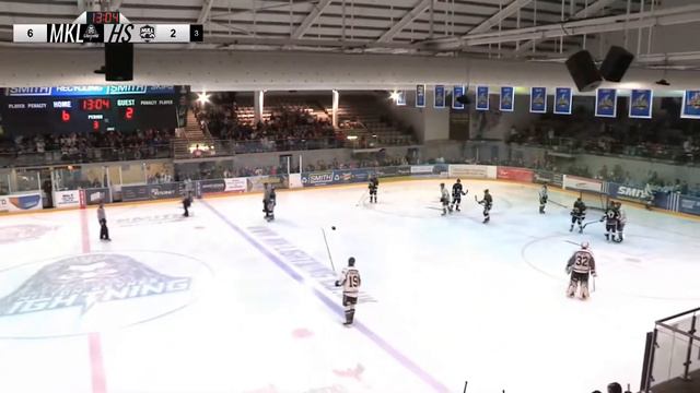 Bobby Chamberlain Vs Lee Pollitt NIHL Fight 1-10-22