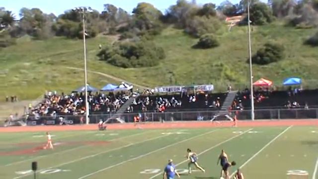 Jacob Running In The 4x200 Meter Relay At San Clemente Triton Invitaitonal 3/19/16