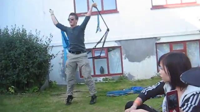 Iceland  Þjóðhátið 2009 Drunk Guy