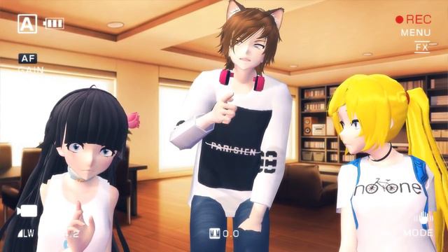 【MMD】Everybody - |Ури, Марк, Лера|.