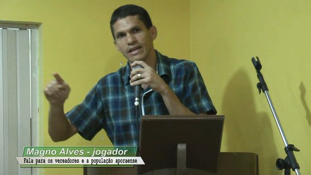 Magno Alves Falando Para Os Vereadores E População Aporaense