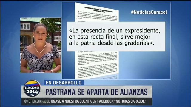 Andrés Pastrana No Apoyará A Santos, Pero Tampoco A Zuluaga - 28 De Mayo De 2014