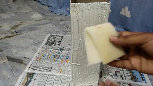 White Cement & Fevicol తో Flower Vase ఇంట్లో చేయడం సాధ్యమా???????