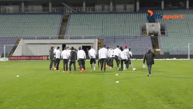 PSV Eindhobev & Stanislav Manolev Training At Vasil Levski Stadium - UEFA Europa League