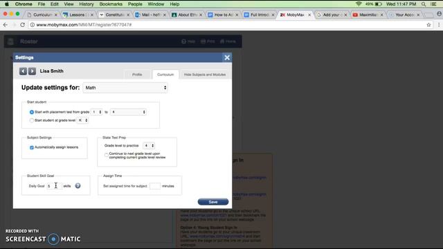 Assigning Content To Students In MobyMax