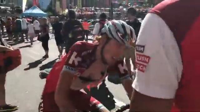 Ильнур Закарин на третьем 158-километровом этапе «Вуэльта Испании»