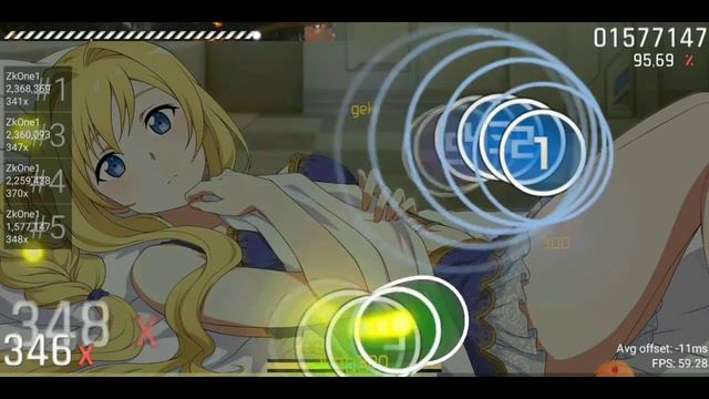 Osu!droid, Lisa - Adamas (tv Size), [Fragrant Olive]  Accuracy 95,82℅, Rank:S