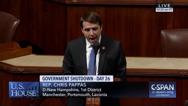 Shutdown Floor Speech | Congressman Chris Pappas