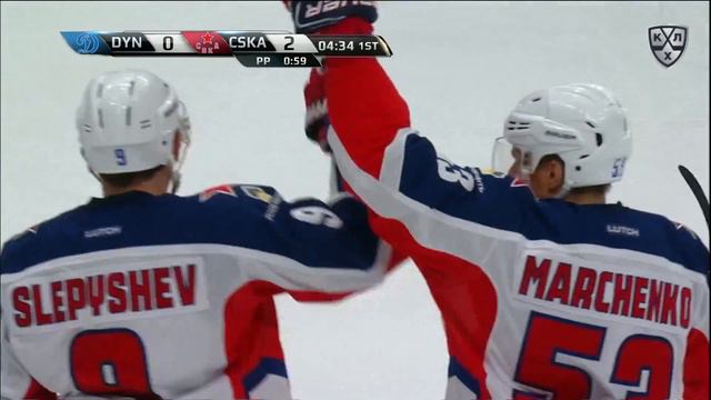 Первый гол Слепышева после возвращения из НХЛ