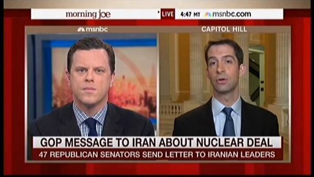 March 10, 2015: Sen. Tom Cotton Joins MSNBC's Morning Joe