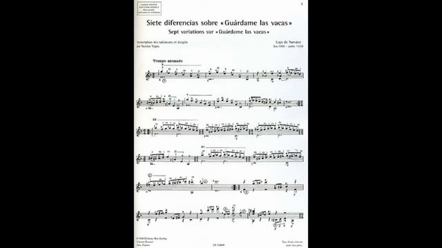 Luis De Narvaez / Guardame Las Vacas - Guy Renardeau /guitar