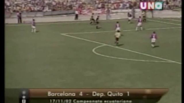 Goles Barcelona 4 Deportivo Quito 1 Campeonato Nacional 2002