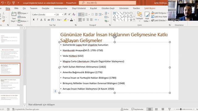 3) Sosyal Bilgilerin Temelleri / Yan Alanl