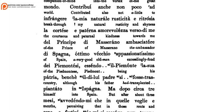 Stories From Italian Writers With An Interlinear Translation + Notes + Vocabulary (Chapter 1)