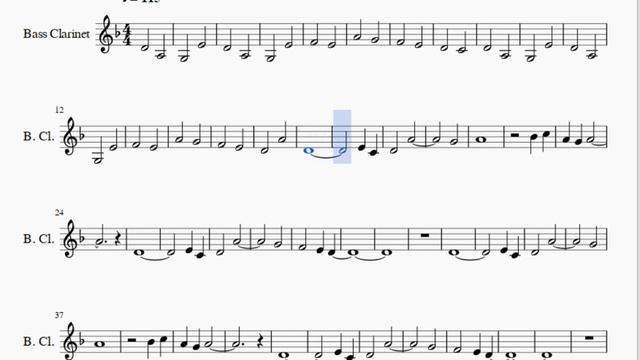 Bass Clarinet Sheet Music: How To Play Dearly Beloved By Yoko Shimomura
