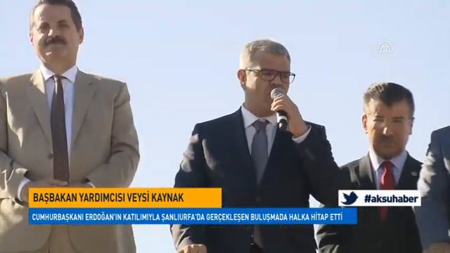 Başbakan Yardımcısı Veysi Kaynak Şanlıurfa'da Gerçekleşen Buluşmada Halka Hitap Etti