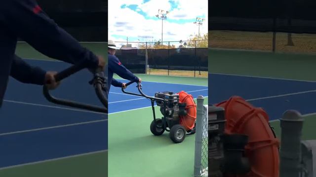 Preparing The Tennis Court For The Grand Slam Winner Michael Chang And His Daughter Dec 28, 2021