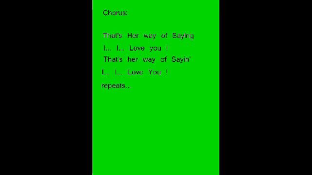 That's Her Way Of Saying I Love You !!! - A New Song By Kobi Arad !!!