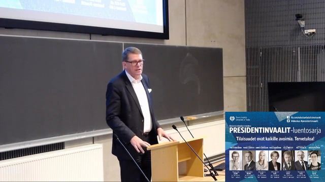 UTULive: Matti Vanhasen Presidenttivaaliluentosarjan Luento