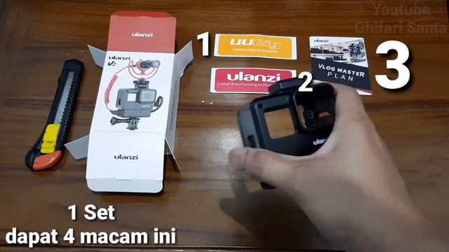 Unboxing ULANZI V2 Vlogging Case GoPro Hero 7 Black Vlog Casing Hero 5 6 Frame #atributmotovloggs #
