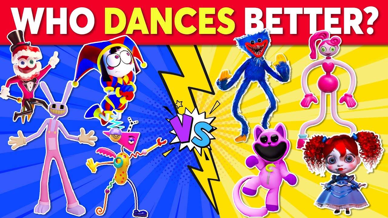 Who DANCES Better_ 💃🎶 The Amazing Digital Circus VS Poppy Playtime _ TADC Vs Poppy Edition