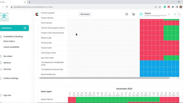 3 AVAILABILITY CALENDAR