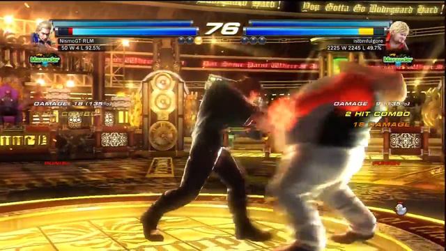 Tekken Tag 2 - Steve / Feng {Masta} Vs. Bob / Lili - Ranked Match