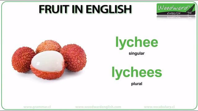 Fruit In English
