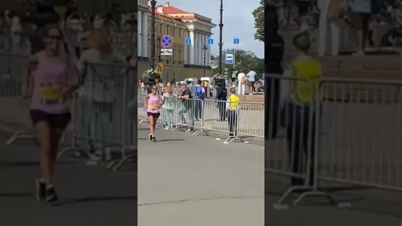 Северная столица 21км финиш #бег #забег #мотивация #прогресс #беговоесообщество #питер #полумарафон