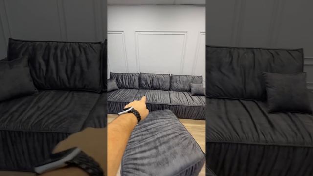 Диван лофт люкс черный