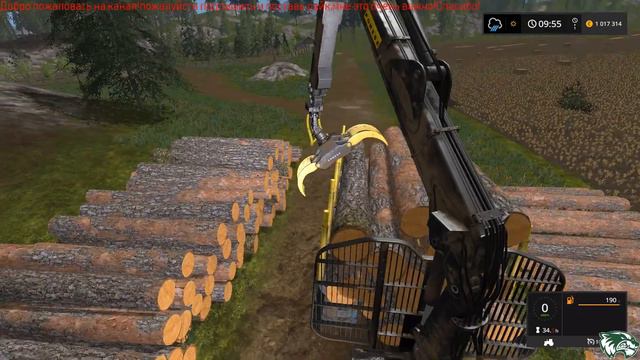 FS17.Logging.Заготовка леса.геймпад