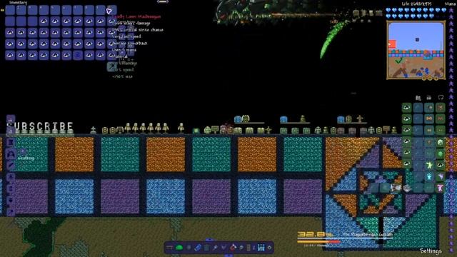Terraria Supreme Buffed Laser Machine Gun Vs Calamity Mod Boss Rush